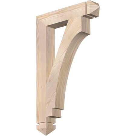 Ekena Millwork Imperial Arts & Crafts Smooth Bracket, Douglas Fir, 3 1/2"W x 20"D x 32"H BKT04X20X32IMP03SDF